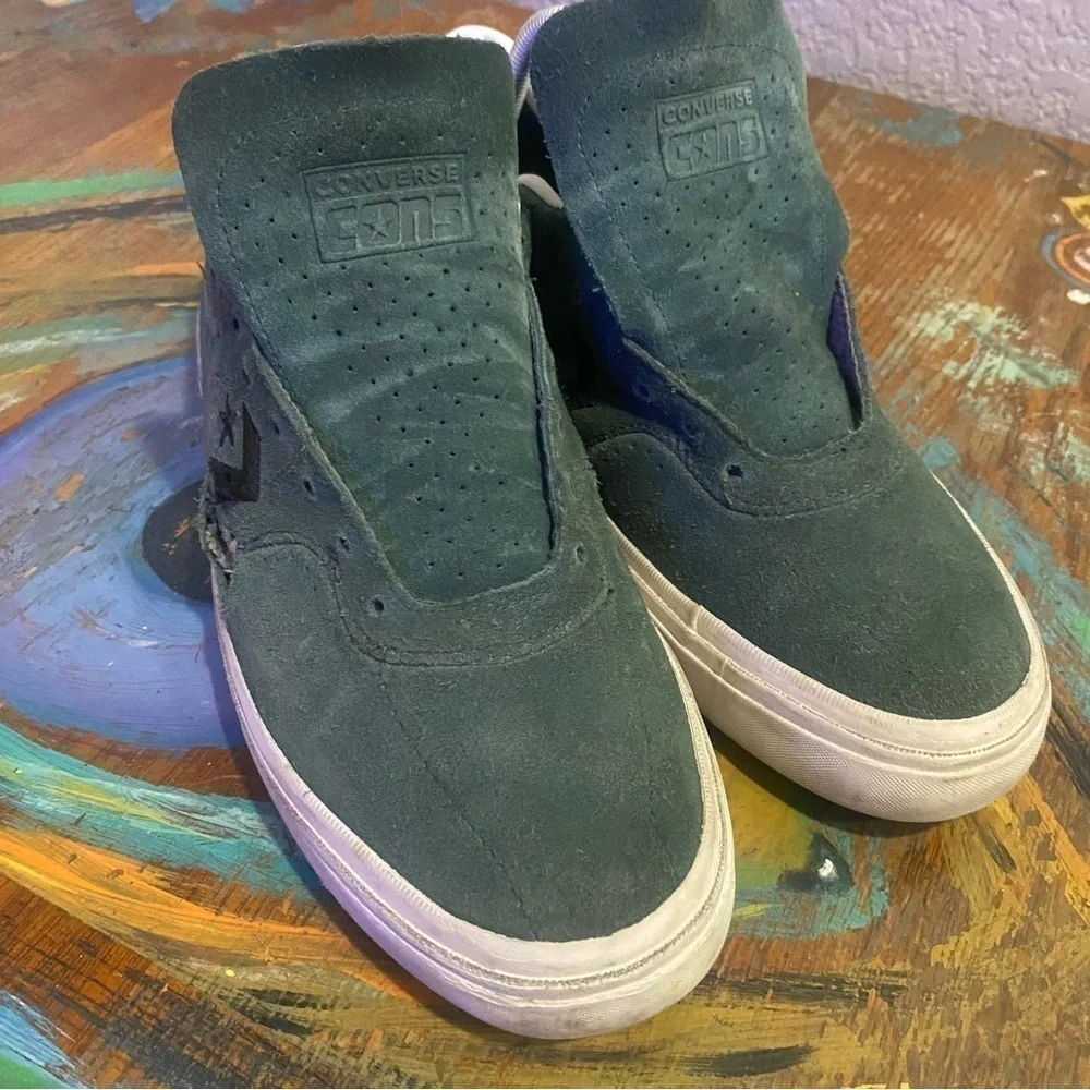 Converse Louie Lopez Pro Ox CONS Skate Shoes Green Suede Mens 9 Womens 10.5 - Picture 7 of 7
